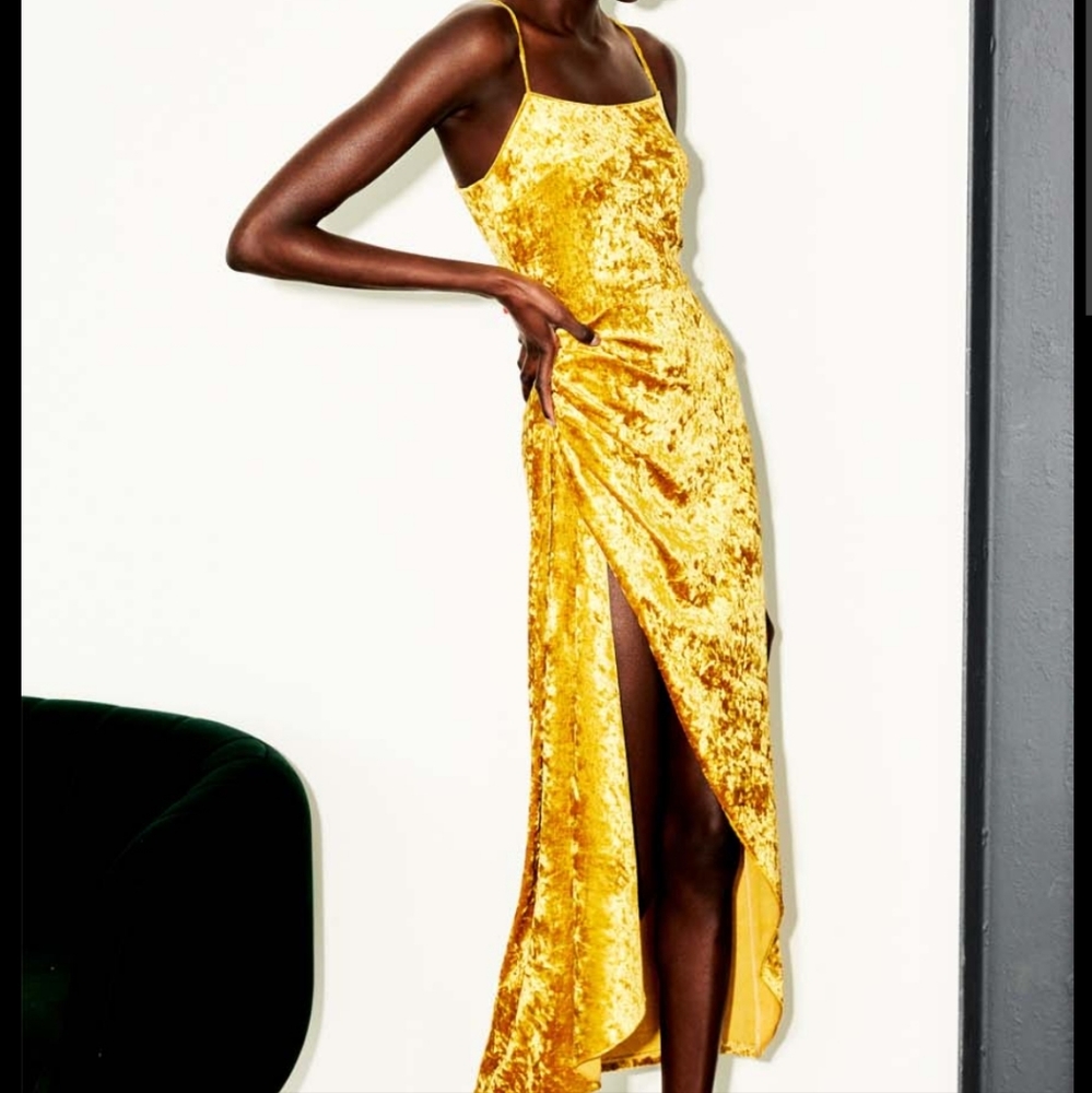 SAYLOR Gold Cydney Dress